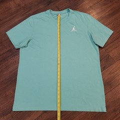 Jordan Jumpman Blank T Shirt Mens XL Emerald Rise Green White Logo Short Sleeve