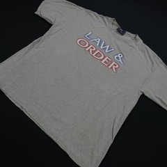 Rare VTG NBC Experience Store Law & Order 2001 T Shirt 90s 2000s TV Show Gray