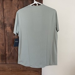 NWT BYLT Premium Basics 2.0 Drop Cut Lux Short Sleeve Men’s Size Small Fog Blue