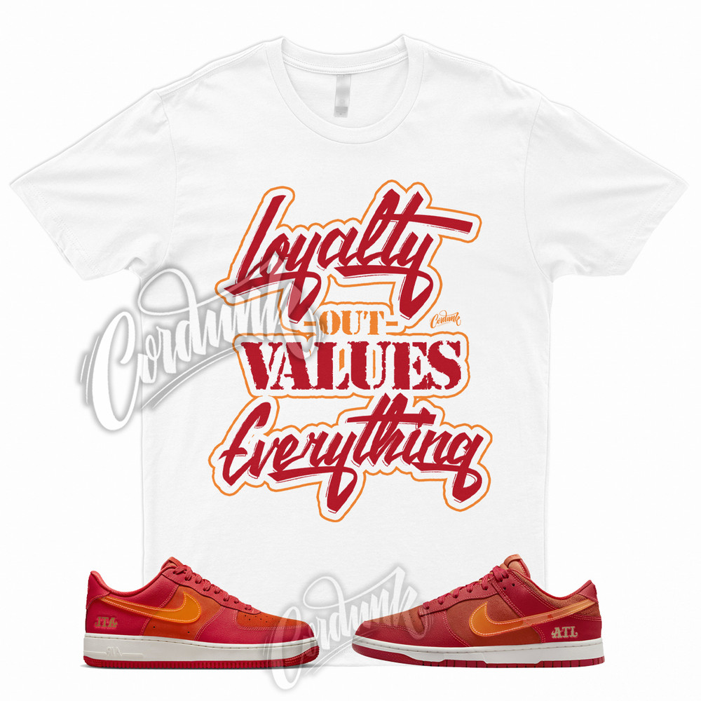 LYLTY T Shirt for Dunk Low ATL University Red Bright Crimson Atlanta Air Force 1