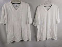 Jockey Thorobred TWO V-Neck White Cotton T-shirt NWOT Size XXL