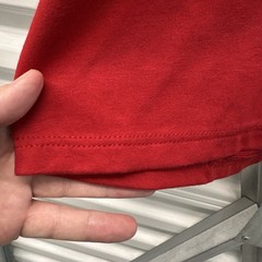 Vintage Jerzees Blank Red T Shirt 80s 90s Nos 50/50 Blend Solid USA Made Gym