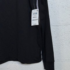 Mode of One Men’s Long-Sleeve Oversized-Fit T-Shirt, Deep Black Small