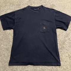 Ivy Crew Classics M Short Sleeve Dark Blue Cotton Breast Pocket Vintage T-Shirt