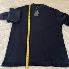 NWT Nike Golf TShirt Vtg 90’s Black Mock Neck Long Sleeve Cotton Swoosh Men XXL