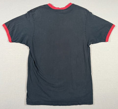 Vintage AC/DC BC Ethic Graphic Ringer T-Shirt 2003 – Black With Red Trim Size XL