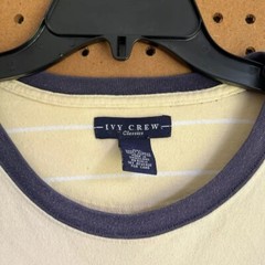 Ivy Crew Classics Vintage Ringer Tee Yellow Navy Size Men’s XL