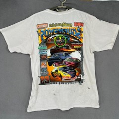 Vintage Sydney Powercruise Shirt Mens Small White 2010 Crew Car Racing Drift