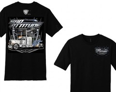 Bad Attitude Peterbilt 389 Tow Truck Shirt Custom Wrecker Diesel Trucker Tee