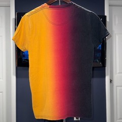 Y2K Hollister Ombre Gradient Tee Black Pink Orange Fade Graphic Shirt Men’sM