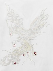 Niepce Japanese Streetwear Embroidery T-shirt Rebirth of the Phoenix Graphic Tee