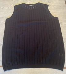 Steele Textured Knit Tank Top Sz. 2XL St33le Black Sleeveless Stretch Jock