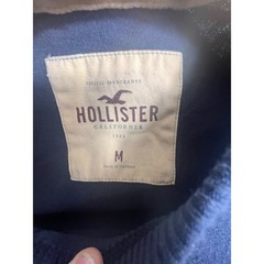 Hollister Malibu Mens Navy Blue Long Sleeve Graphic Shirt Medium
