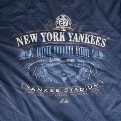 Majestic NY New York Yankees Yankee Stadium tee T Shirt Sz XL