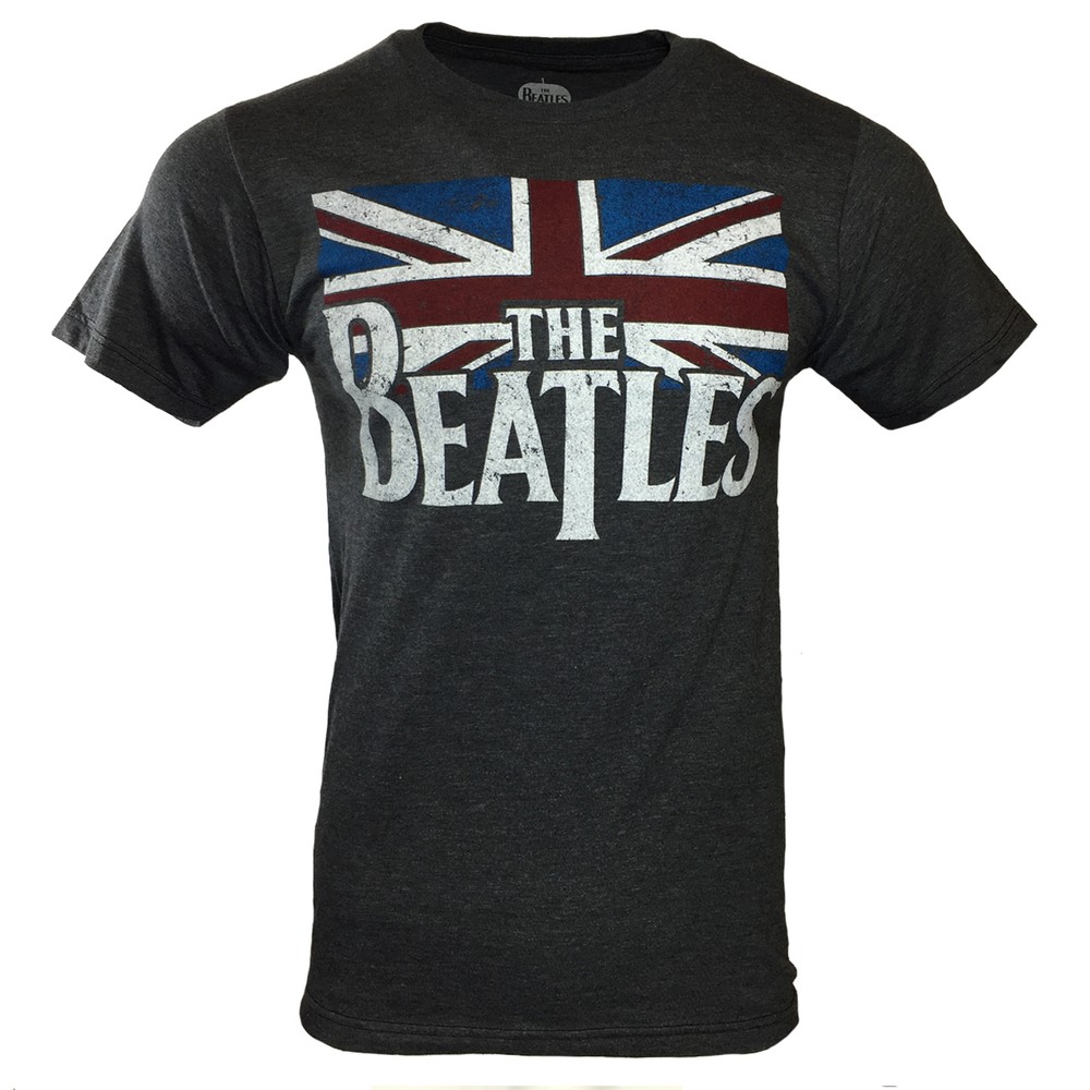 THE BEATLES Men Tee T Shirt John Lennon Rock Band Logo Apparel Vintage Music NEW