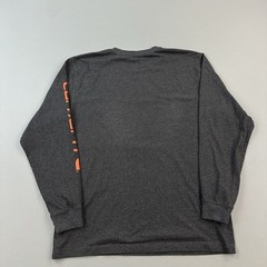 Carhartt Shirt Mens Medium Carbon Heather Long Sleeve Loose Fit Work Wear K231