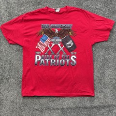 Mens xl Harley Davidson T Shirt Ride of Patriots Fairfax VA Eagle POW MIA Res
