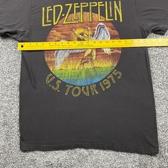 Led Zeppelin Shirt Men Large Bay Island 1975 US Tour Short Sleeve 2010 Rock Band