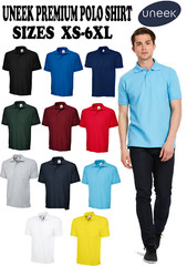 UNEEK PREMIUM PLAIN POLO SHIRT Mens ,Womens Casual Work Top UC102, xs-6xl size