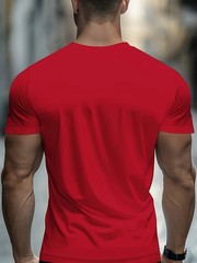 Comfortable Regular Fit Trendy Men’s Casual T-Shirt White Lines ‘GOD’ Print