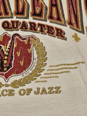 Vtg 90s New Orleans French Quarter T Shirt XL Hanes Beefy Birthplace of Jazz USA