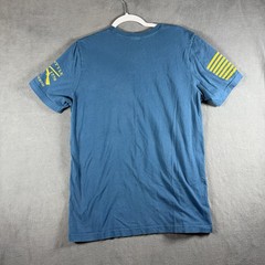 Grunt Style 1776 Large T-Shirt Fly Atomic Airlines Blue Fits Like Medium