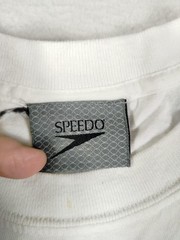 Speedo Shirt Mens Medium White Tropical Palm Sunset Graphic Tee Beach Summer