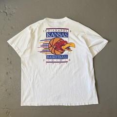 Vintage 1990’s Single Stitch Kansas Jayhawks Distressed Tee – XL