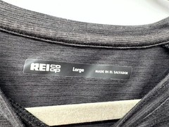 REI Co Op T-Shirt Men’s Large Dark Gray Long Sleeve Crew Neck Outdoor Hiking