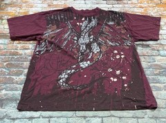 Request Shirt Adult Extra Large Red Y2K Dragon Vintage Graphic Tee Mens