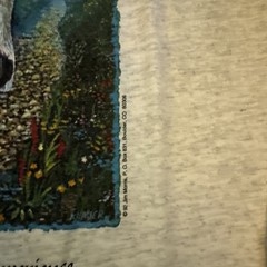 Vintage 90s Single Stitch Graphic Longsleeve Shirt Mountain Goat On A Bike
