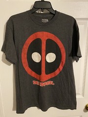 Marvel Deadpool T-Shirt Adult Medium Size Deadpool Logo Tee New Without Tags