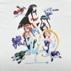 Vintage 1996 Battle Skipper Anime Comic Images T-Shirt Mens XL White Promo
