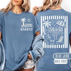 Custom Beach Vacation Shirts, Personalized Family Trip Group Tees
