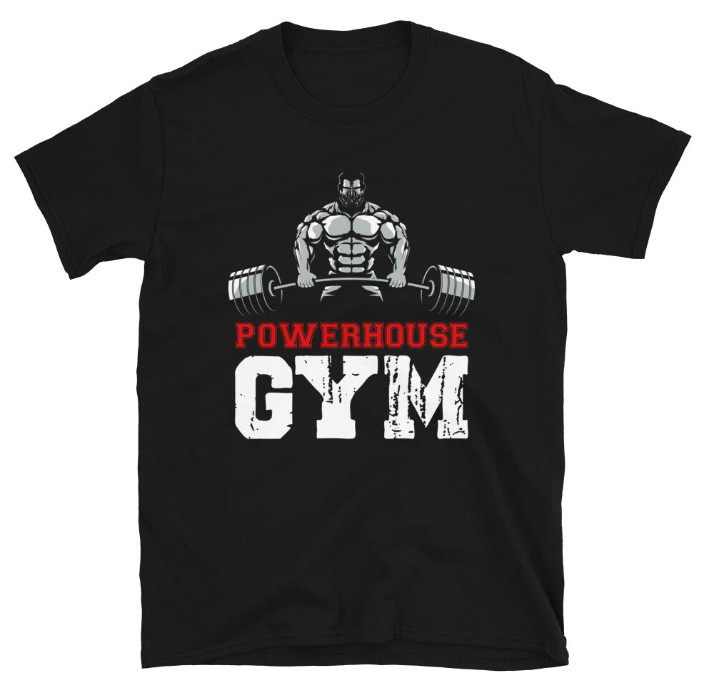 Powerhouse Gym Bodybuilding Gym Fitness Muscle T-Shirt
