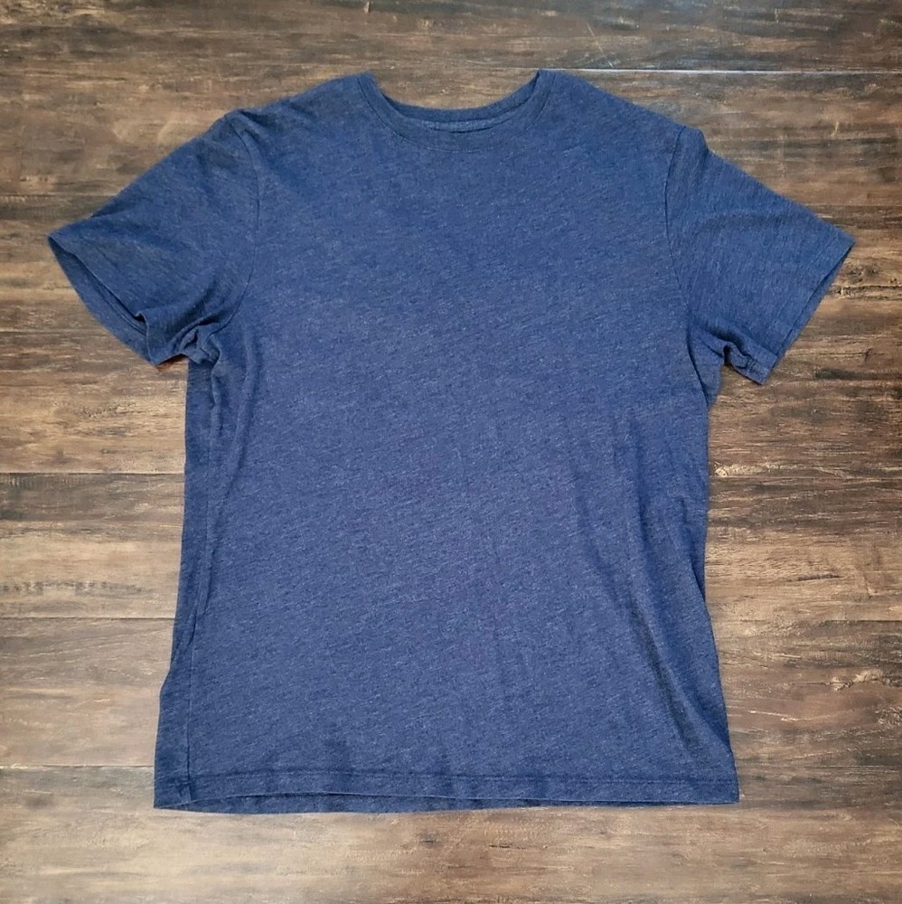 Banana Republic T-Shirt Mens Size S Blue Short Sleeve Cotton Blend Pullover