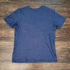 Banana Republic T-Shirt Mens Size S Blue Short Sleeve Cotton Blend Pullover