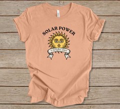 Solar Power Bright Idea Renewable Energy Green Comfort Tee