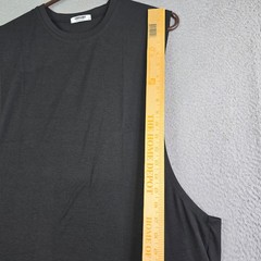 CooFandy Sleeveless Shirt Men’s XL Black Beach Gym Big Sleeve Opening Football