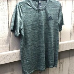 Adidas Mens T Shirt Short Sleeve Logo-Front Fabric-100% Polyester Size- Medium