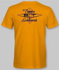 E.T. ERNIE TANAKA SURFBOARDS Retro T-Shirt surf surfing california hawaii