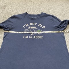 Life Is Good Crusher Tee Men L I’m Not Old I’m Classic Holiday Wreath Truck Blue
