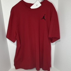 Jordan Jumpman Logo Graphic Print Crew Neck Short Sleeve T-Shirt Red Men’s XL