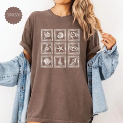 Sea Life Stamps Comfort Tee Summer Beach Ocean Animal