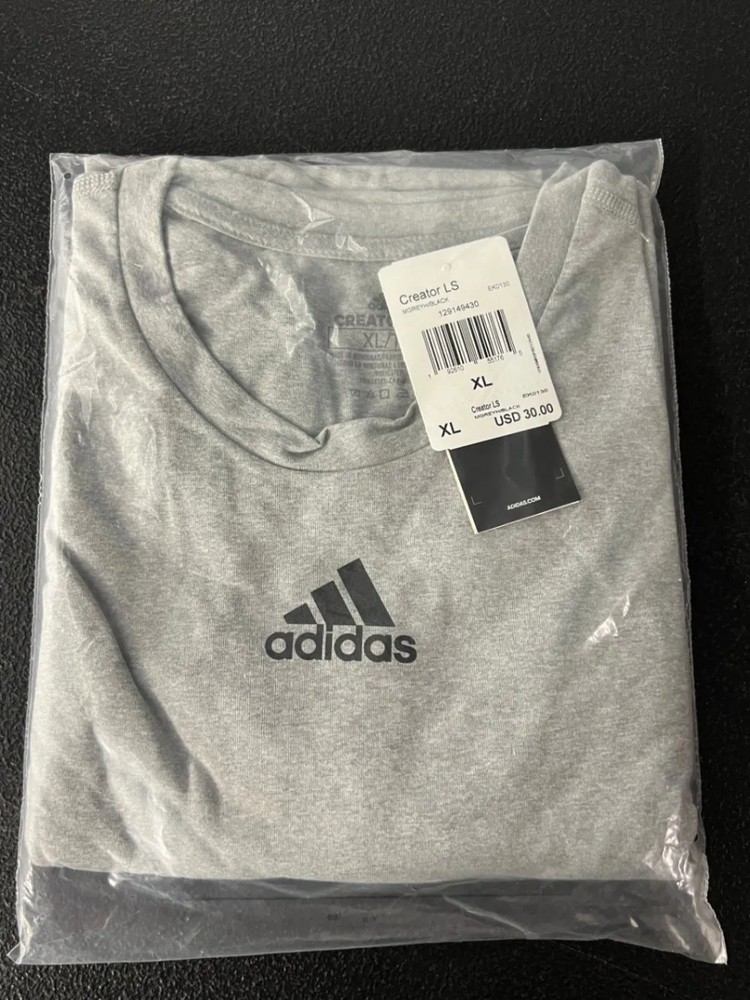Adidas Creator LS Grey T-Shirt XL New with Tags Multicolor Men’s Casual Shirt
