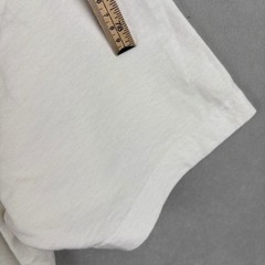 American Apparel Hammer Series Mens M White Ringer T-Shirt Navy Red USA Made