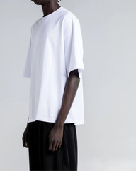 3-PACK Shaka Wear 7.5oz Heavyweight Cropped T-Shirt Boxy Tee Unisex WHITE