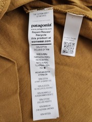 Patagonia Forge Born T-Shirt BobCat Brown Cotton Men’s Size Small New With Tags