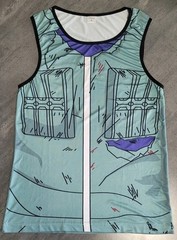 Anime Naruto Kakashi Graphic 3D Print Tank Top T-Shirt S Polyester