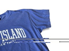 FIRE ISLAND LONG ISLAND NY MENS LARGE SURFING HAMPTONS BLUE CREW NECK T-SHIRT